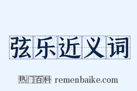 弦乐近义词是什么意思的图片